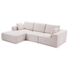 Modulares Sofa mit 3 Segmenten aus Kompressionsstoff – L-förmiger Relaxsessel im Tofu-Stil