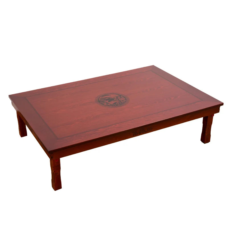 Rechteckiger Klapptisch aus Holz, 120 x 80 cm – im asiatisch-traditionellen