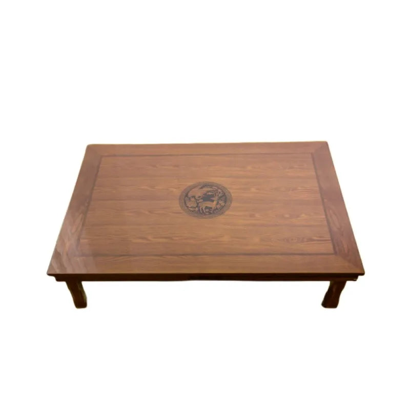 Rechteckiger Klapptisch aus Holz, 120 x 80 cm – im asiatisch-traditionellen